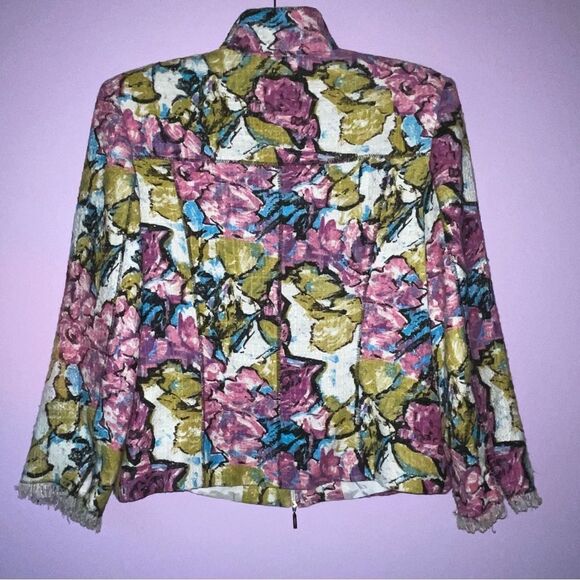 Simorra Barcelona Size 10 Jacket Stand Collar Zipper Blazer Art to Wear - Picture 7 of 9